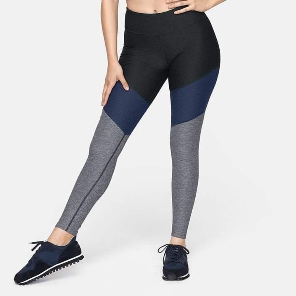 OV OUTDOOR VOICES 7/8 Spring Leggings GRAY/NAVY